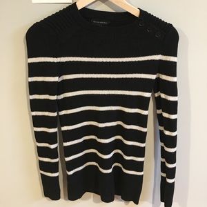 Banana Republic Striped Shoulder Button Sz XS